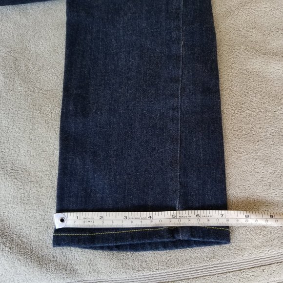 TINT Low rise Dark Blue Denim Jeans w/Gold Stitch sz 4 - Picture 16 of 16